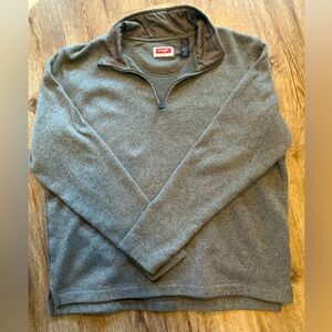 Wrangler 1/4 Zip Men’s Size Medium Grey